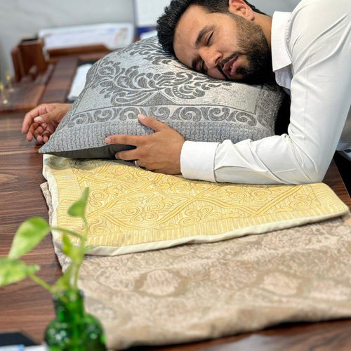 روبالشتی مخمل ژاکارد G1 دو عددی