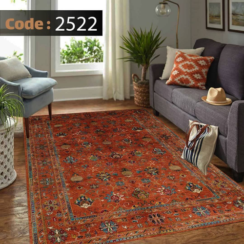 کاور فرش شانل اطلسی کد 2522