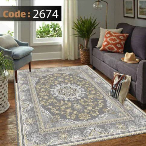 کاور فرش شانل اطلسی کد 2674