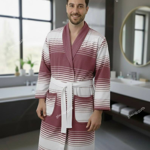 حوله تن پوش یزدی طرح آوین رنگ زرشکی کد ۷۵