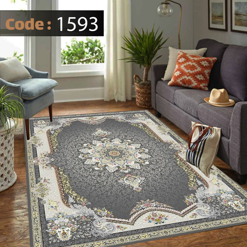 کاور فرش شانل اطلسی کد 1593