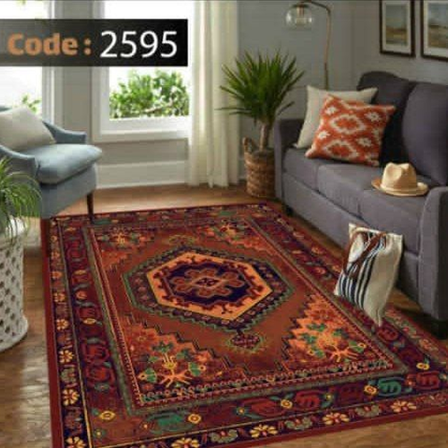 کاور فرش شانل اطلسی کد 2595