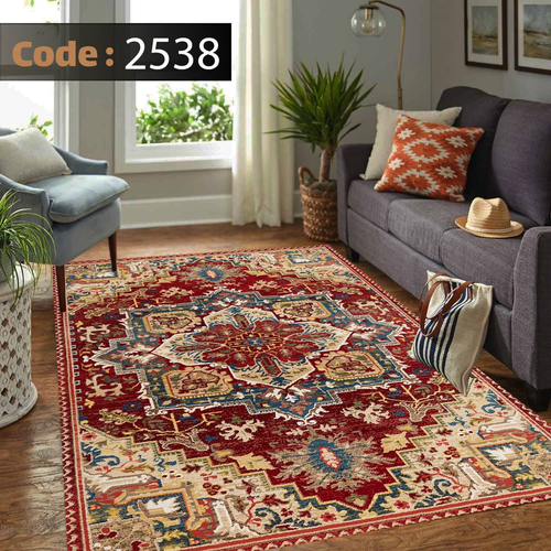 کاور فرش شانل اطلسی کد 2538