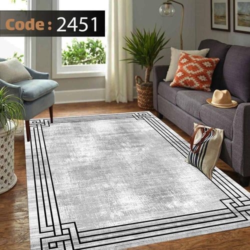 کاور فرش شانل اطلسی کد 2451