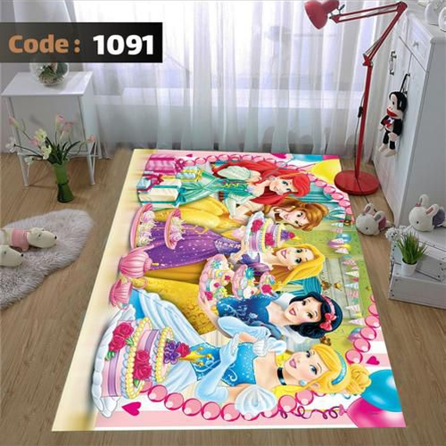 کاور فرش شانل اطلسی کد 1091