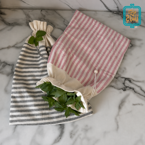 کیسه سبزی سه لایه نخ پنبه ای