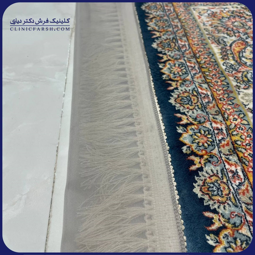 محافظ ریشه فرش مدل حریر طوسی