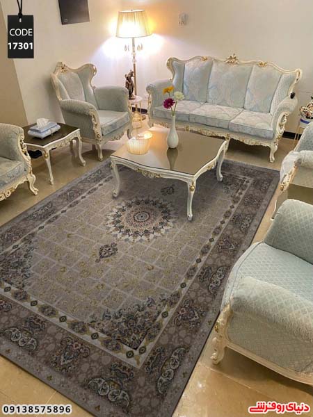 کاور فرش شانل ارکیده کد 17301