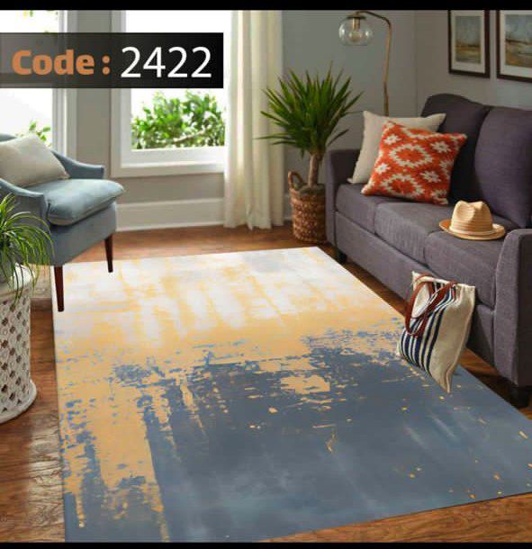 کاور فرش شانل اطلسی کد 2422