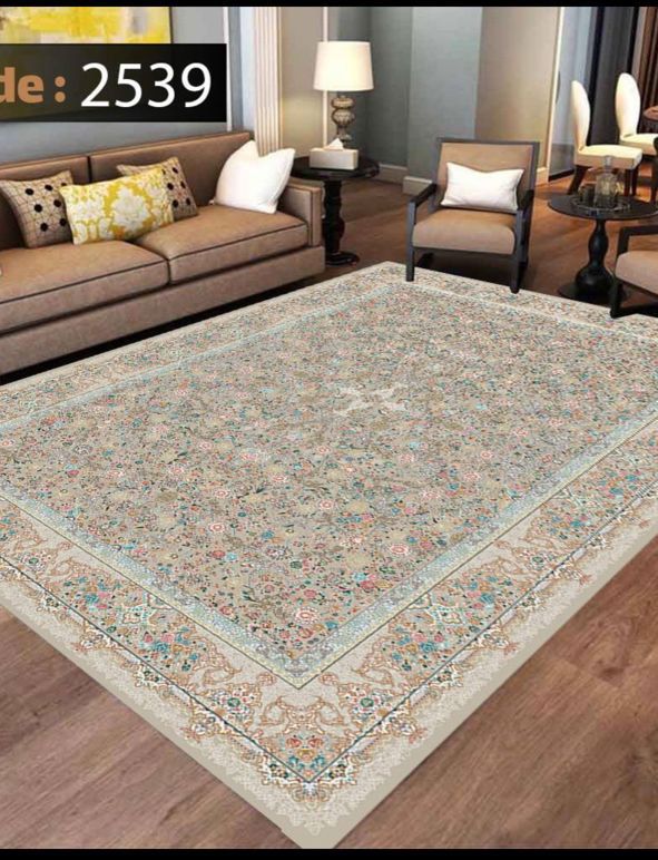 کاور فرش شانل اطلسی کد 2539