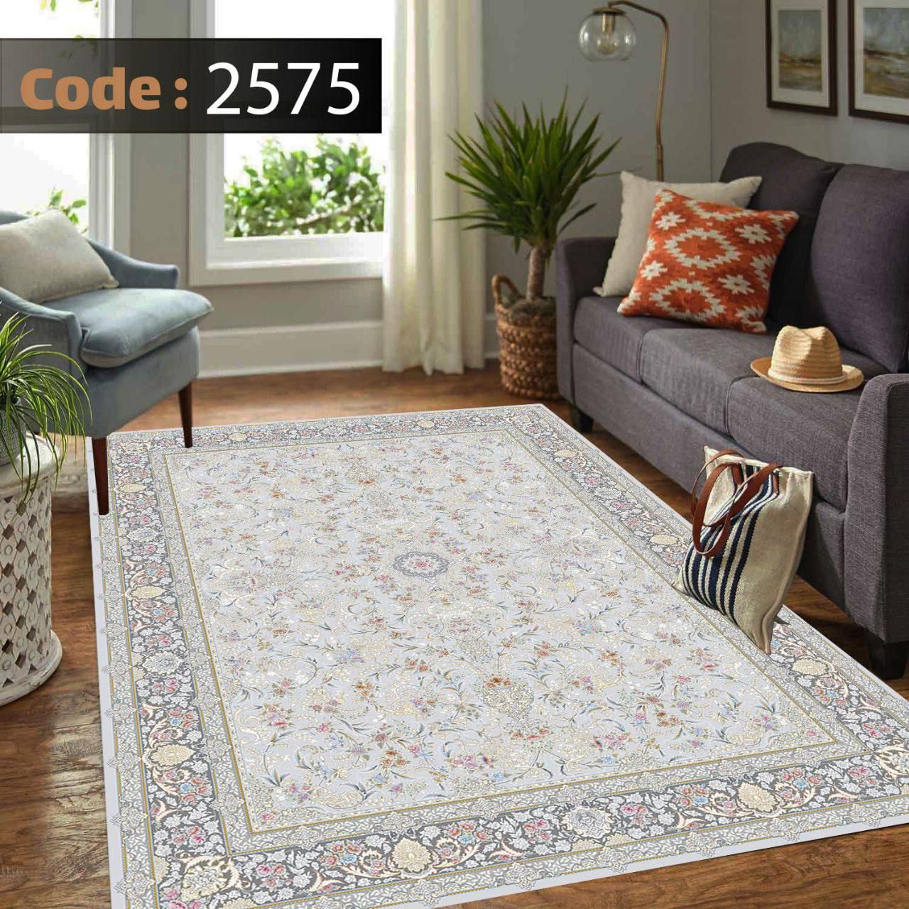 کاور فرش شانل اطلسی کد 2575