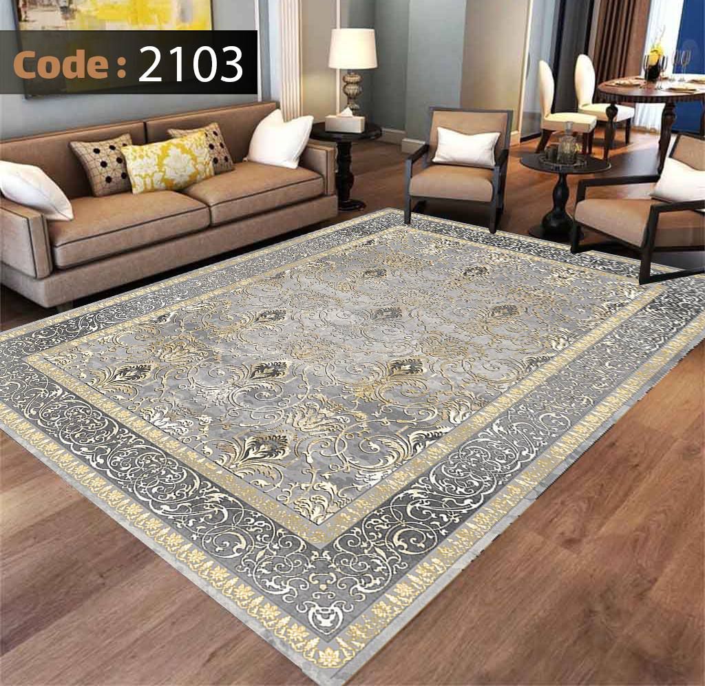 کاور فرش شانل اطلسی کد 2103