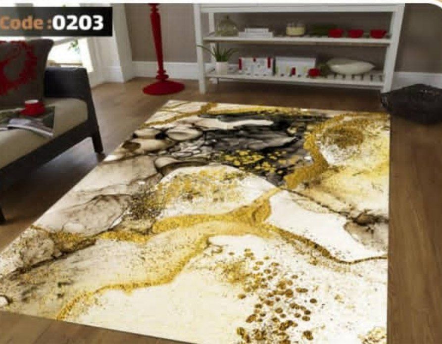 کاور فرش شانل اطلسی کد 203