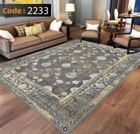 کاور فرش شانل اطلسی کد 2233