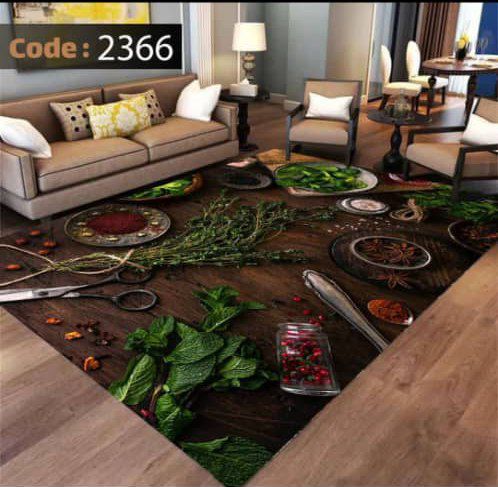 کاور فرش شانل اطلسی کد 2366