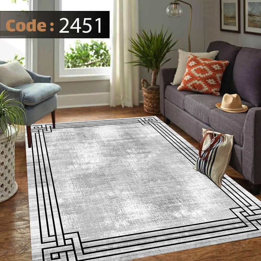 کاور فرش شانل اطلسی کد 2451