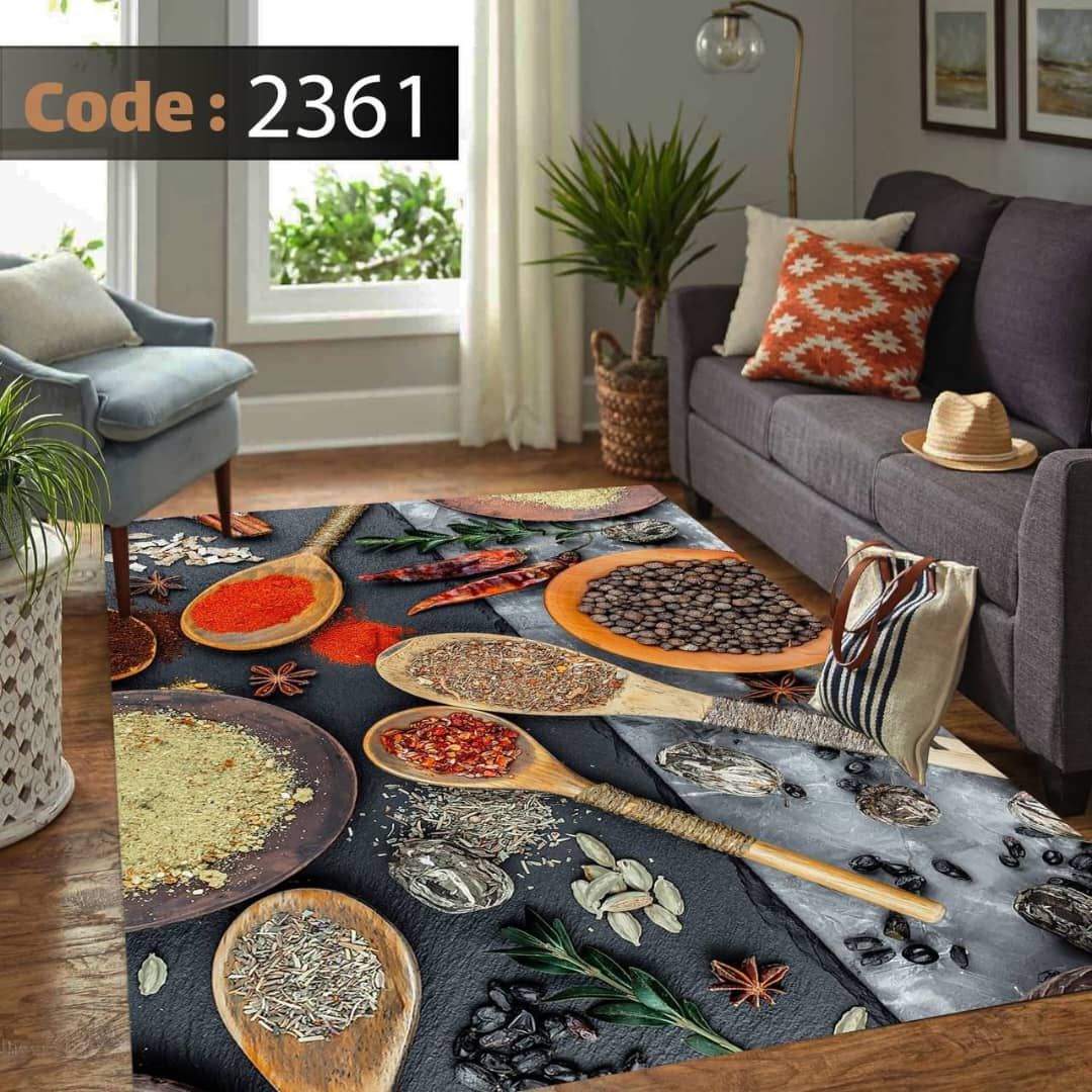 کاور فرش شانل اطلسی کد 2361