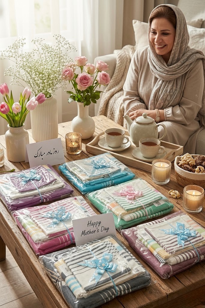 پکیج کامل حوله یزدی روز زن