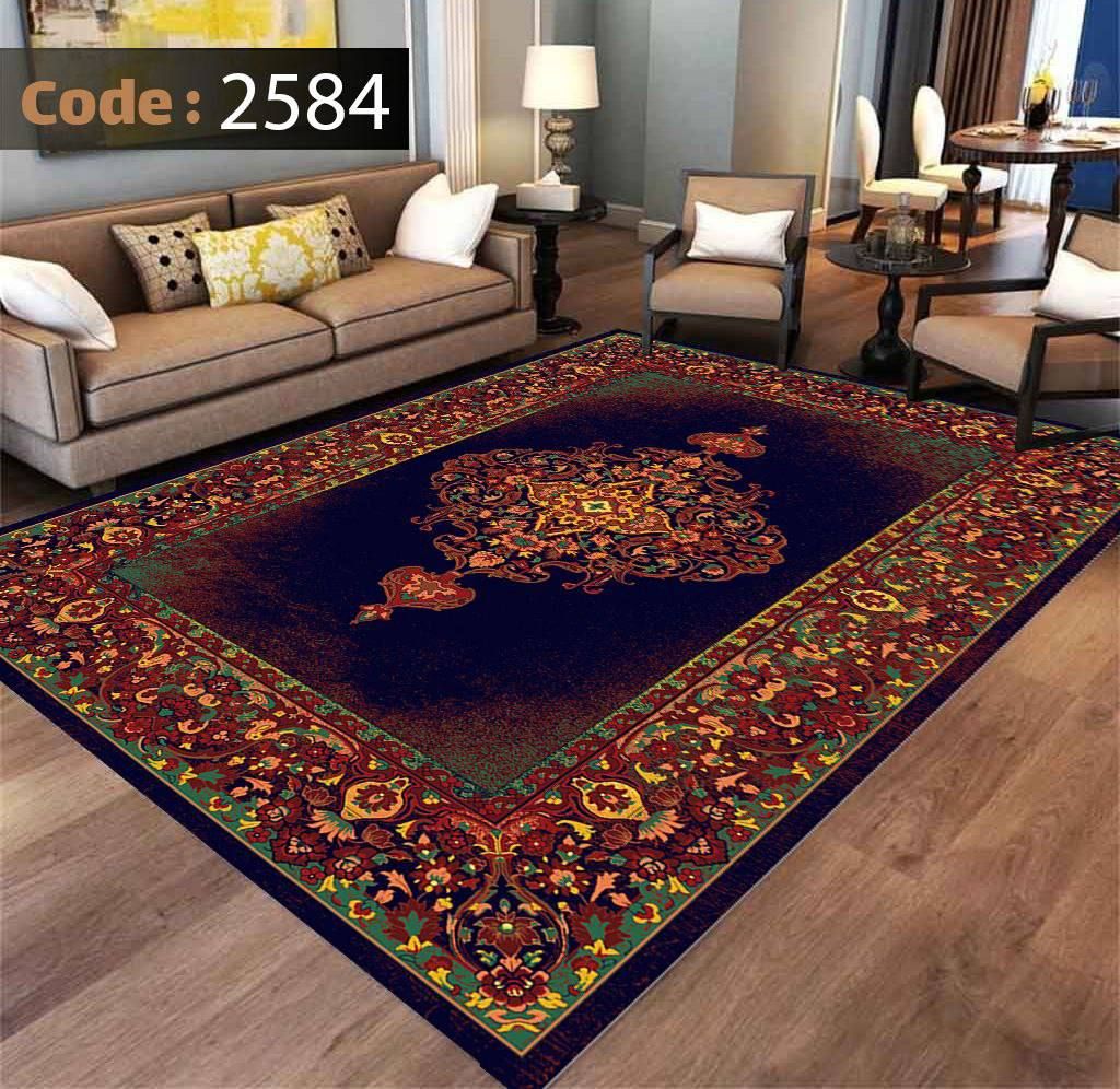 رومیزی و زیر سفره ای چاپی شانل اطلسی اورجینال کد 2584